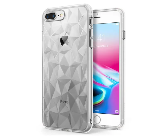Бронированный противоударный силиконовый чехол Ringke Air Prism для Apple iPhone 7plus/8 plus (5.5") Бесцветный