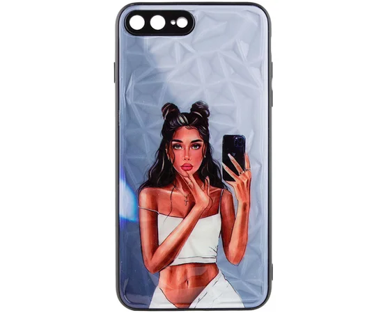 TPU+PC чехол Prisma Ladies для Apple iPhone 7 plus / 8 plus (5.5") Black in White