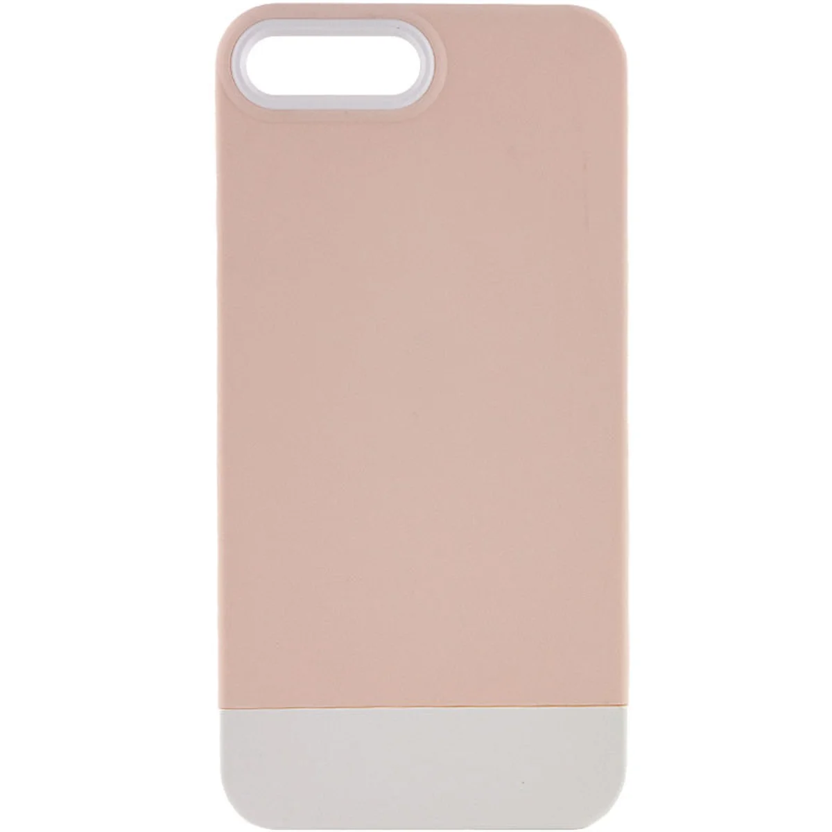 Чехол TPU+PC Bichromatic для Apple iPhone 7 plus / 8 plus (5.5") Grey-beige / White