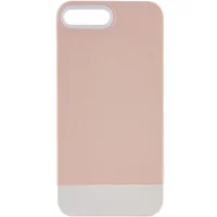 Чехол TPU+PC Bichromatic для Apple iPhone 7 plus / 8 plus (5.5") Grey-beige / White