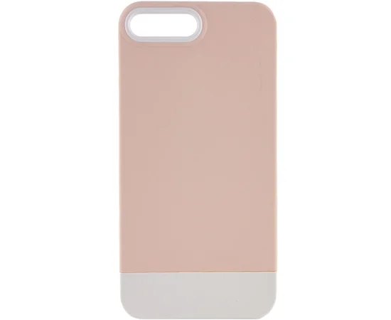 Чехол TPU+PC Bichromatic для Apple iPhone 7 plus / 8 plus (5.5") Grey-beige / White