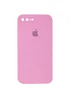 Чехол Silicone Case Square Full Camera Protective (AA) для Apple iPhone 7 plus / 8 plus (5.5") Розовый / Light pink