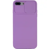 Чехол Camshield Square TPU со шторкой для камеры для Apple iPhone 7 plus / 8 plus (5.5") Сиреневый