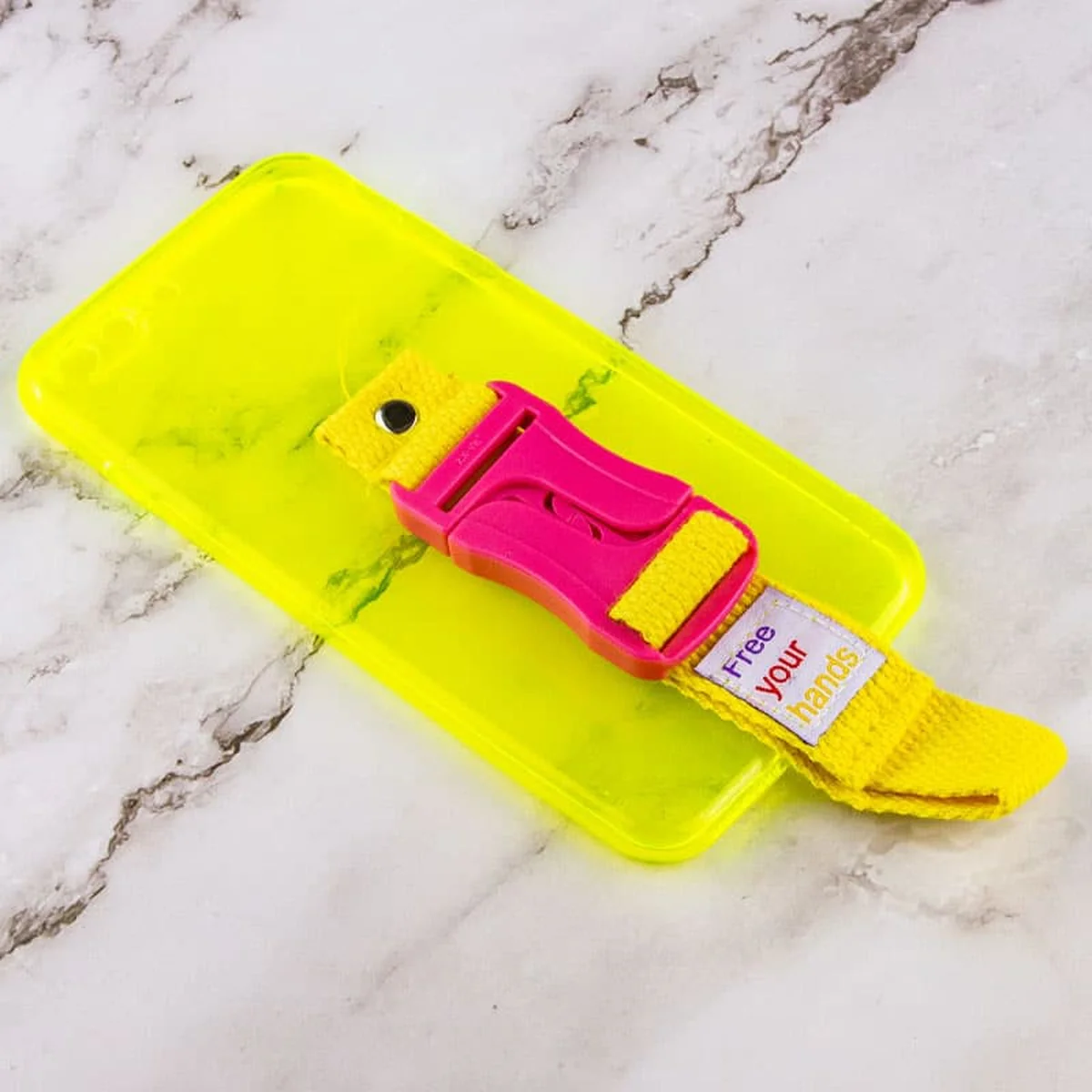 Чохол Handfree з кольоровим ремінцем для Apple iPhone 7 plus / 8 plus (5.5") Жовтий