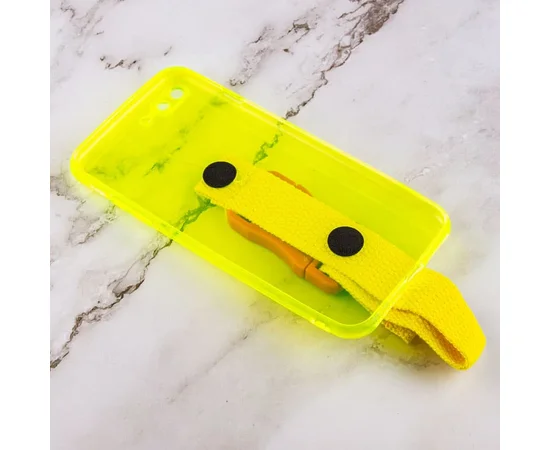 Чехол Handfree с цветным ремешком для Apple iPhone 7 plus / 8 plus (5.5") Желтый