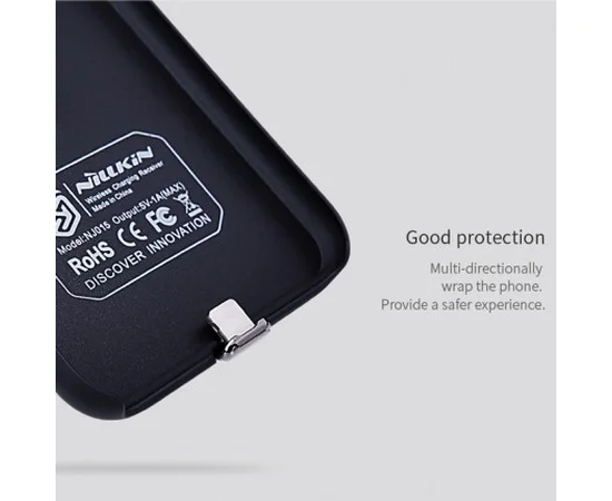 Чехол накладка Nillkin Magic с модулем приема от беспроводного ЗУ для iPhone 7 plus / 8 plus (5.5") Черный