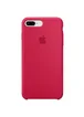 Чехол Silicone case (A) для Apple iPhone 7 plus / 8 plus (5.5") Розовый  / Rose red