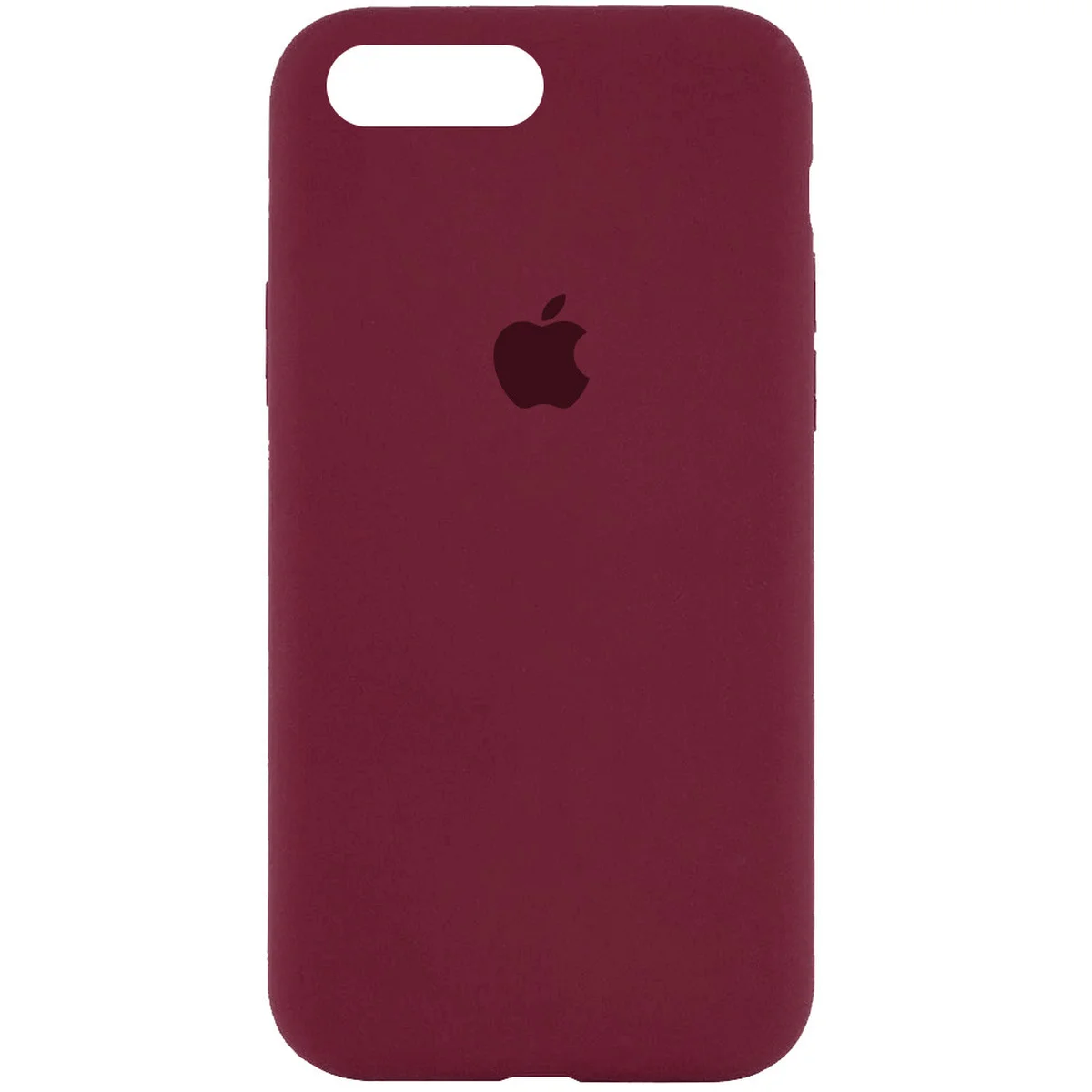 Чохол Silicone Case Full Protective (AA) для Apple iPhone 7 plus / 8 plus (5.5 ") Бордовий / Plum