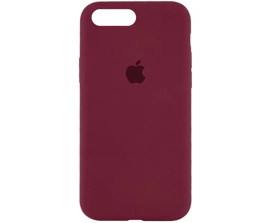Чехол Silicone Case Full Protective (AA) для Apple iPhone 7 plus / 8 plus (5.5") Бордовый / Plum