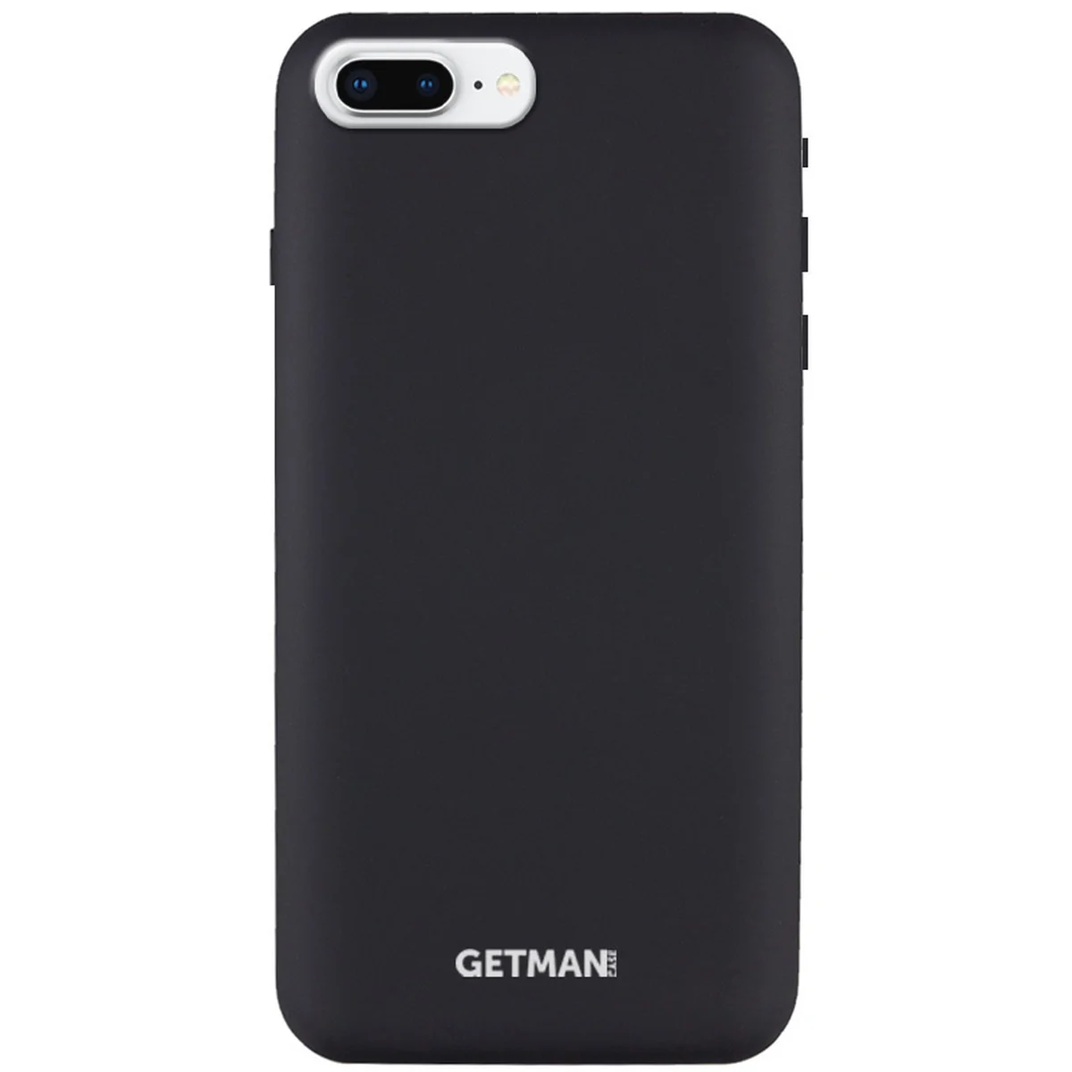 Чехол Silicone Case GETMAN for Magnet для Apple iPhone 7 plus / 8 plus (5.5") Черный / Black
