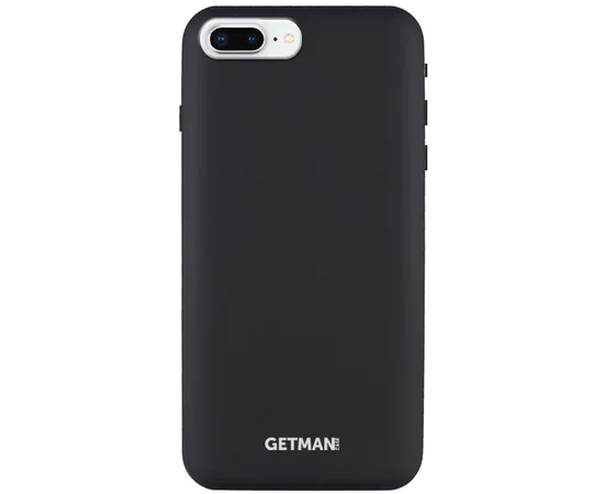 Чехол Silicone Case GETMAN for Magnet для Apple iPhone 7 plus / 8 plus (5.5") Черный / Black