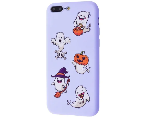 TPU чехол WAVE Fancy для Apple iPhone 7 plus / 8 plus (5.5") Ghosts / Light purple