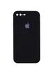 Чехол Silicone Case Square Full Camera Protective (AA) для Apple iPhone 7 plus / 8 plus (5.5") Черный / Black