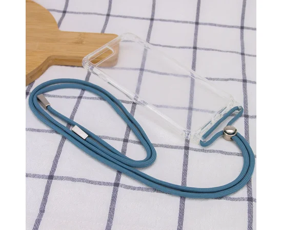 Чехол TPU Crossbody Transparent для Apple iPhone 7 plus / 8 plus (5.5") Зеленый / Pine green