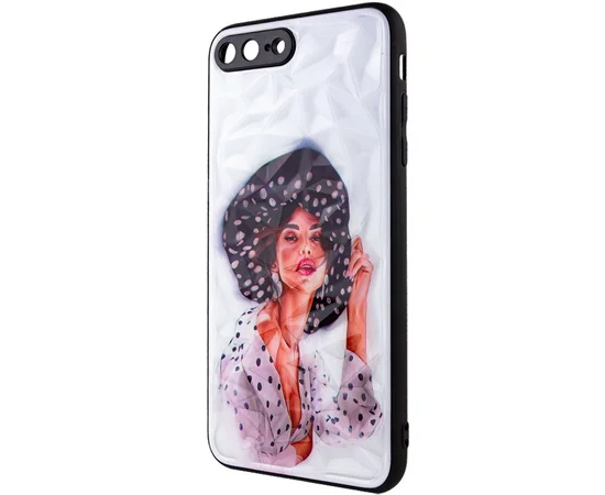 TPU+PC чехол Prisma Ladies для Apple iPhone 7 plus / 8 plus (5.5") Girl in a hat