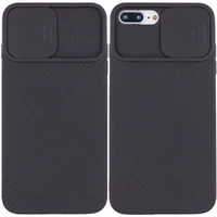 Чехол Camshield Square TPU со шторкой для камеры для Apple iPhone 7 plus / 8 plus (5.5") Черный