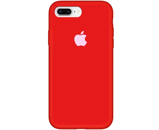 Чехол Silicone Case Full Protective (AA) для Apple iPhone 7 plus / 8 plus (5.5") Красный / Dark Red