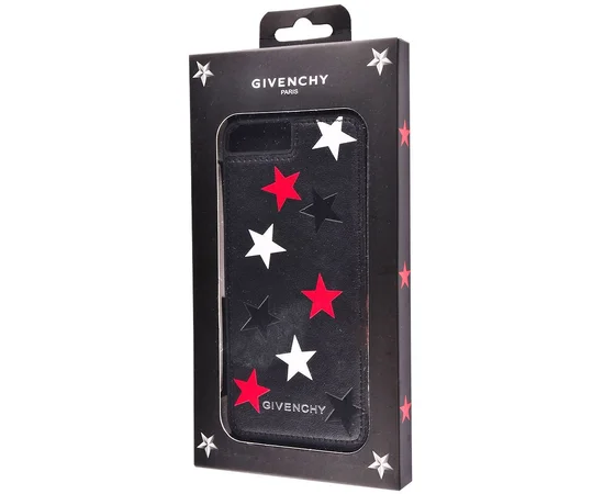 TPU+Leather Givenchy Stars для iPhone 7 Plus/8 Plus red stars