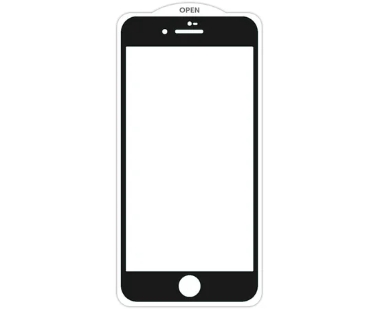 Захисне скло SKLO 5D (full glue) (тех.пак) для Apple iPhone 7 plus / 8 plus (5.5 ") Чорний