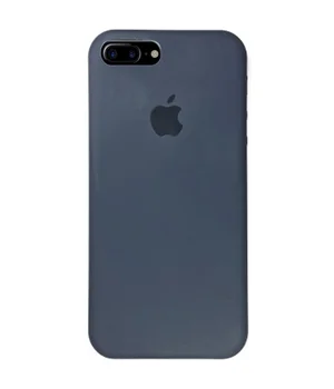 Чохол Silicone case (A) (з закритим низом) для Apple iPhone 7 plus / 8 plus (5.5 ") Сірий / Dark Grey