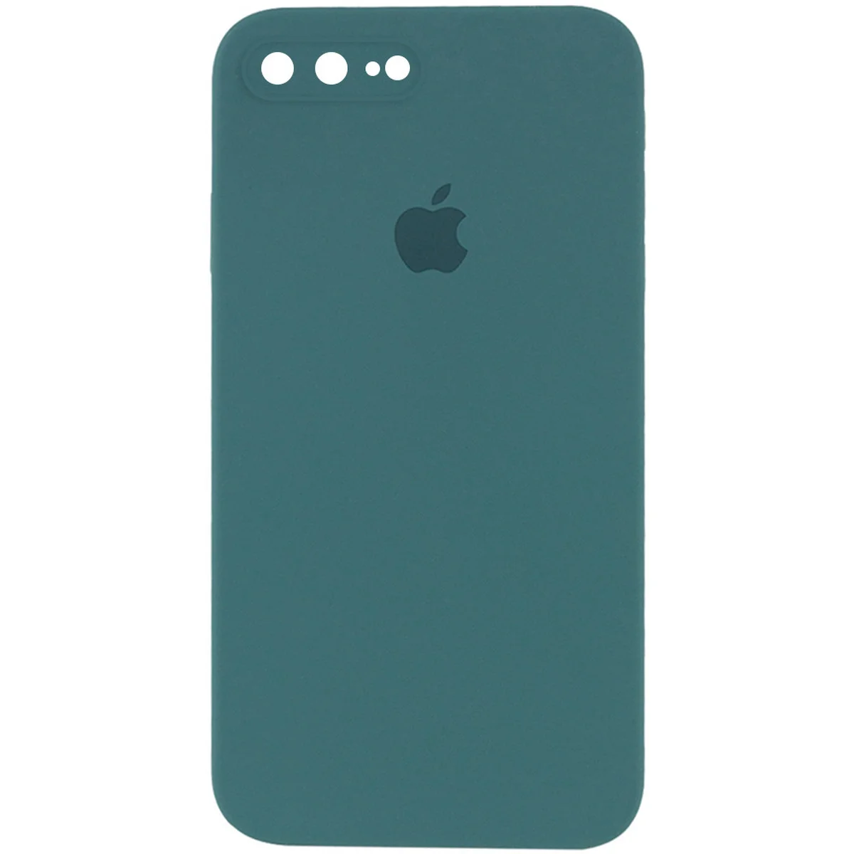 Чохол Silicone Case Square Full Camera Protective (AA) для Apple iPhone 7 plus / 8 plus (5.5 ") Зелений / Pine green