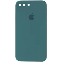 Чохол Silicone Case Square Full Camera Protective (AA) для Apple iPhone 7 plus / 8 plus (5.5 ") Зелений / Pine green