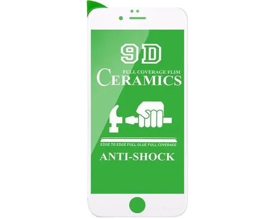 Защитная пленка Ceramics 9D  для Apple iPhone 7 plus / 8 plus (5.5") Белый