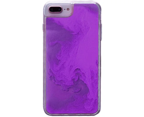 Неоновый чехол Neon Sand glow in the dark для Apple iPhone 7 plus / 8 plus (5.5") Темно-фиолетовый