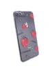 TPU чехол Luxury Diamond full protective для Apple iPhone 7 plus / 8 plus (5.5") Прозрачный / Клубника