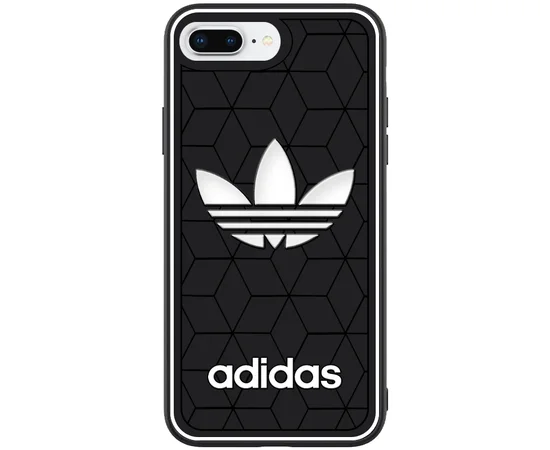 TPU Чехол Sneakers для Apple iPhone 7 plus / 8 plus (5.5") Черный / Adidas