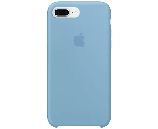 Чехол Silicone case (A) для Apple iPhone 7 plus / 8 plus (5.5") Голубой / Cornflower