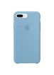 Чехол Silicone case (A) для Apple iPhone 7 plus / 8 plus (5.5") Голубой / Cornflower