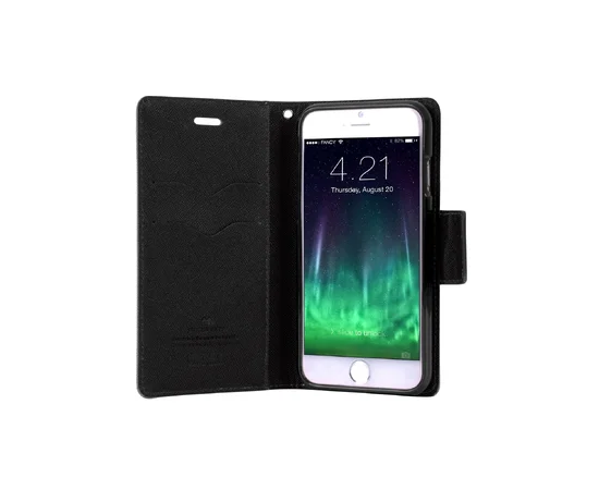 Чехол (книжка) Mercury Fancy Diary series для Apple iPhone 7 plus / 8 plus (5.5") Черный / Черный