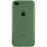 Матовий напівпрозорий TPU чохол із захистом камери для Apple iPhone 7 plus / 8 plus (5.5 ") Зелений / Green