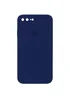 Чехол Silicone Case Square Full Camera Protective (AA) для Apple iPhone 7 plus / 8 plus (5.5") Темно-синий / Midnight blue