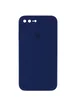 Чохол Silicone Case Square Full Camera Protective (AA) для Apple iPhone 7 plus / 8 plus (5.5 ") Темно-синій / Midnight blue