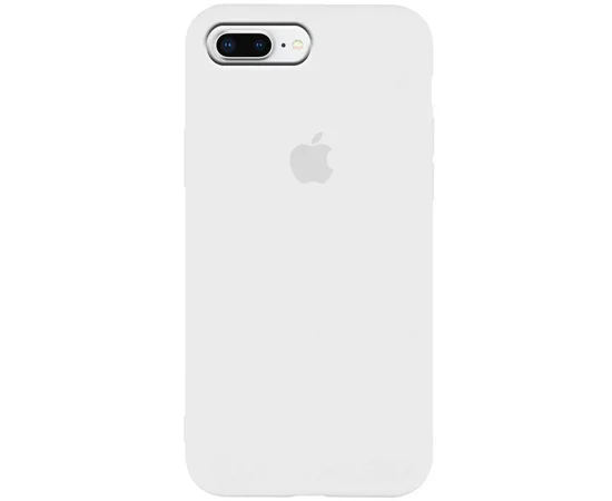 Чехол Silicone Case Slim Full Protective для Apple iPhone 7 plus / 8 plus (5.5") Белый / White