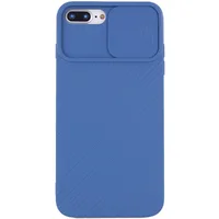Чохол Camshield Square TPU зі шторкою для камери для Apple iPhone 7 plus / 8 plus (5.5 ") Синій