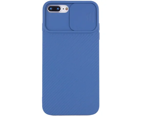 Чехол Camshield Square TPU со шторкой для камеры для Apple iPhone 7 plus / 8 plus (5.5") Синий