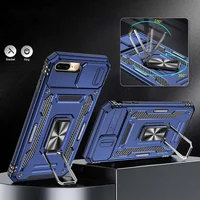 Ударопрочный чехол Camshield Army Ring для Apple iPhone 7 plus / 8 plus (5.5") Синий / Navy