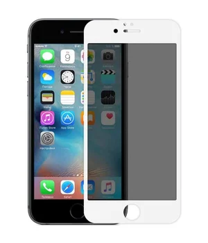 Защитное стекло Privacy 5D (full glue)  для Apple iPhone 7 plus / 8 plus (5.5") Белый
