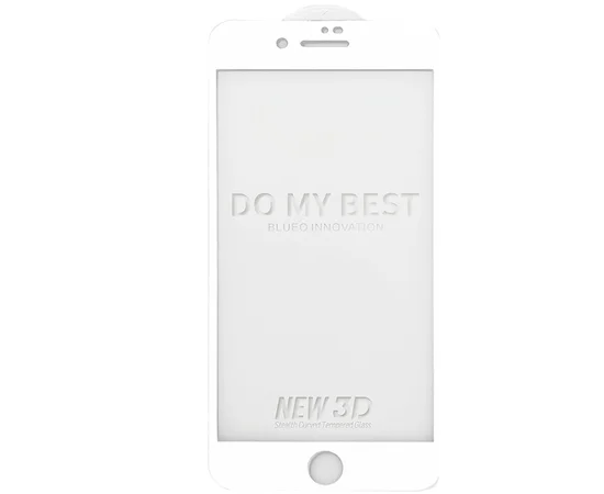 Защитное 3D стекло Blueo Stealth Series для Apple iPhone 7 plus / 8 plus (5.5") Белое