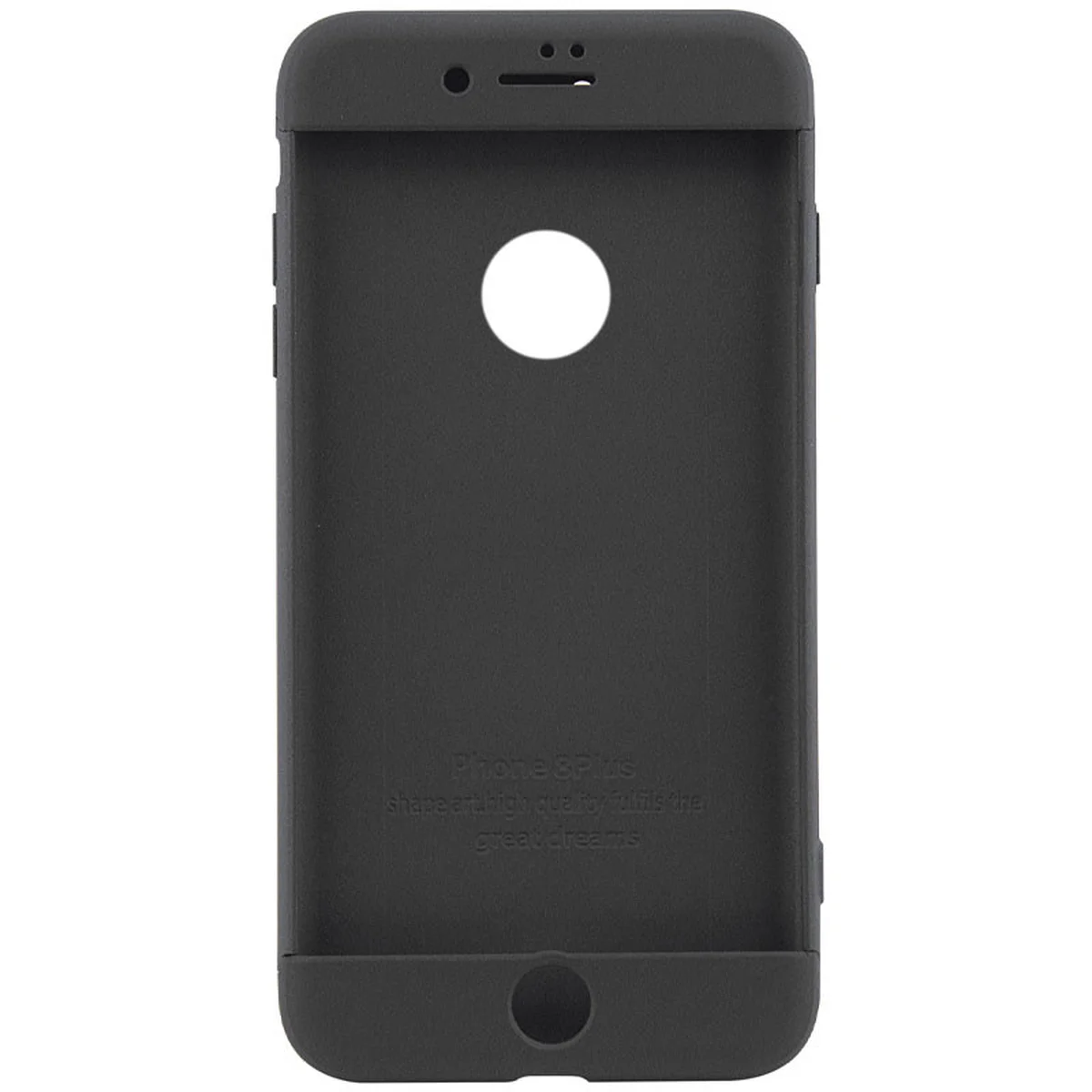 Пластикова накладка GKK LikGus 360 градусів (opp) для Apple iPhone 7 plus / 8 plus (5.5") Чорний