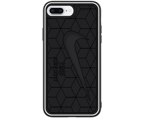TPU Чехол Sneakers для Apple iPhone 7 plus / 8 plus (5.5") Черный / Nike
