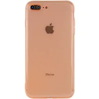 Матовий напівпрозорий TPU чохол із захистом камери для Apple iPhone 7 plus / 8 plus (5.5 ") Помаранчевий / Orange