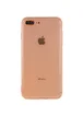 Матовый полупрозрачный TPU чехол с защитой камеры для Apple iPhone 7 plus / 8 plus (5.5") Оранжевый / Orange