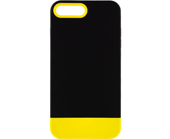 Чехол TPU+PC Bichromatic для Apple iPhone 7 plus / 8 plus (5.5") Black / Yellow