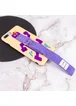 Чехол Funny Holder с цветным ремешком для Apple iPhone 7 plus / 8 plus (5.5") Желтый / Фиолетовый