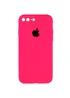 Чохол Silicone Case Square Full Camera Protective (AA) Apple iPhone 7 plus / 8 plus (5.5") Рожевий / Barbie pink