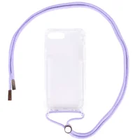 Чехол TPU Crossbody Transparent для Apple iPhone 7 plus / 8 plus (5.5") Сиреневый